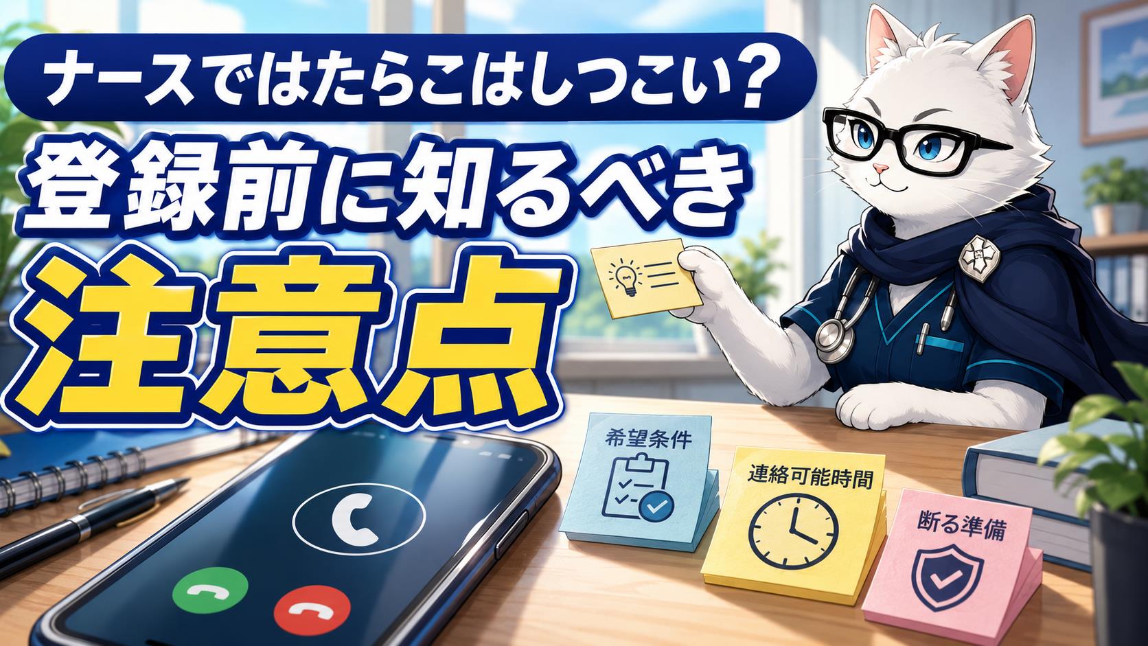 ナースではたらこはしつこい？連絡・退会・担当者変更まで本音で解説の記事サムネイル