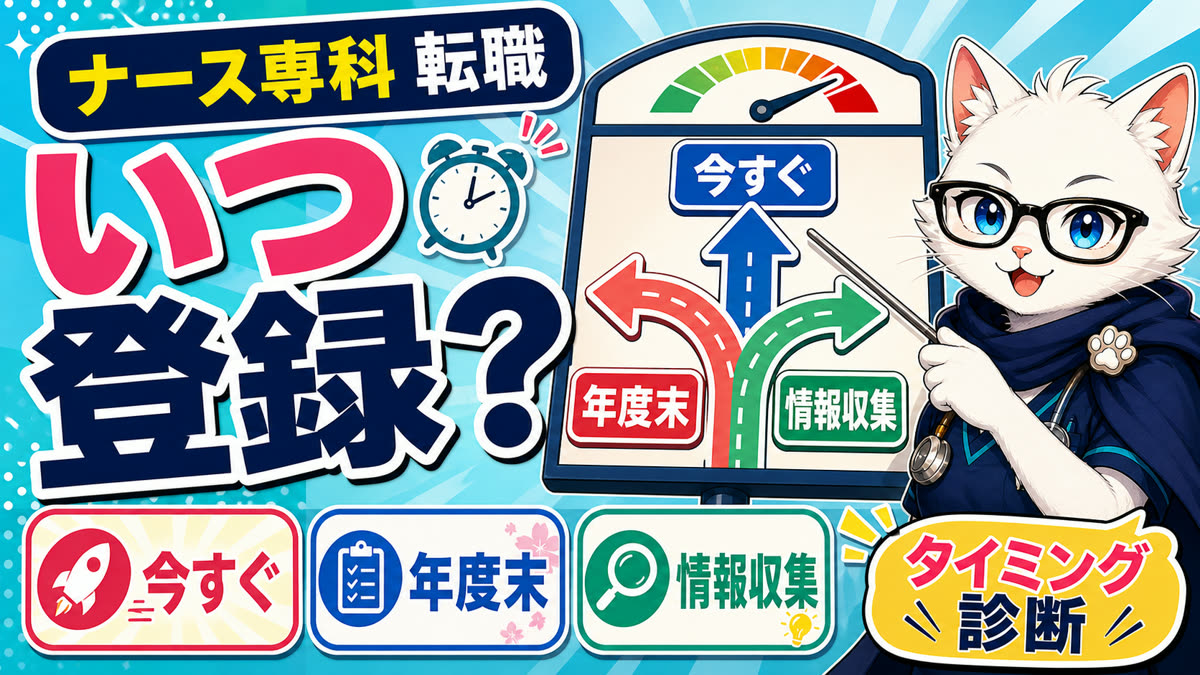 ナース専科 転職に登録するタイミングの記事サムネイル
